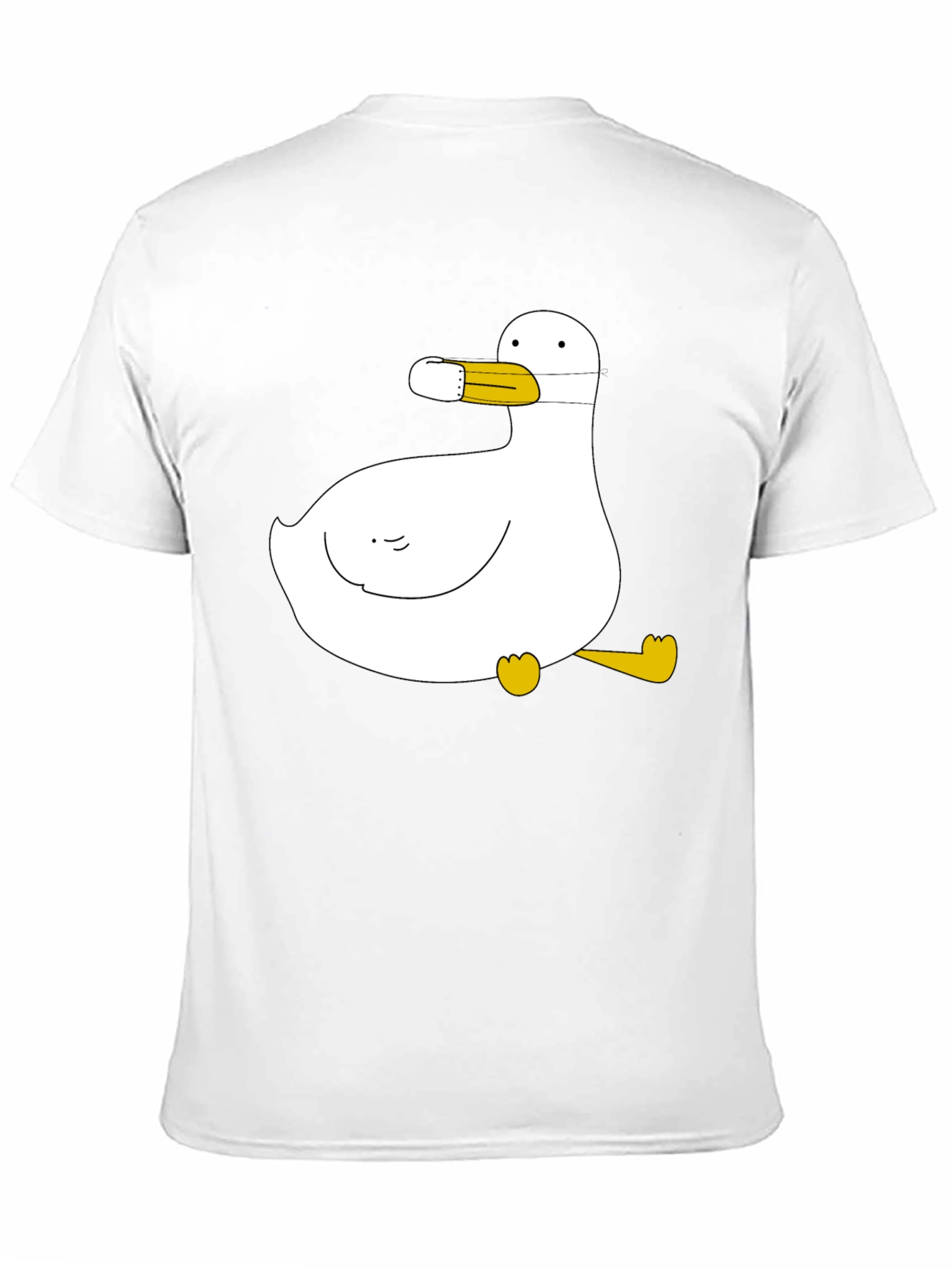 Duck with Mask Black T-Shirt