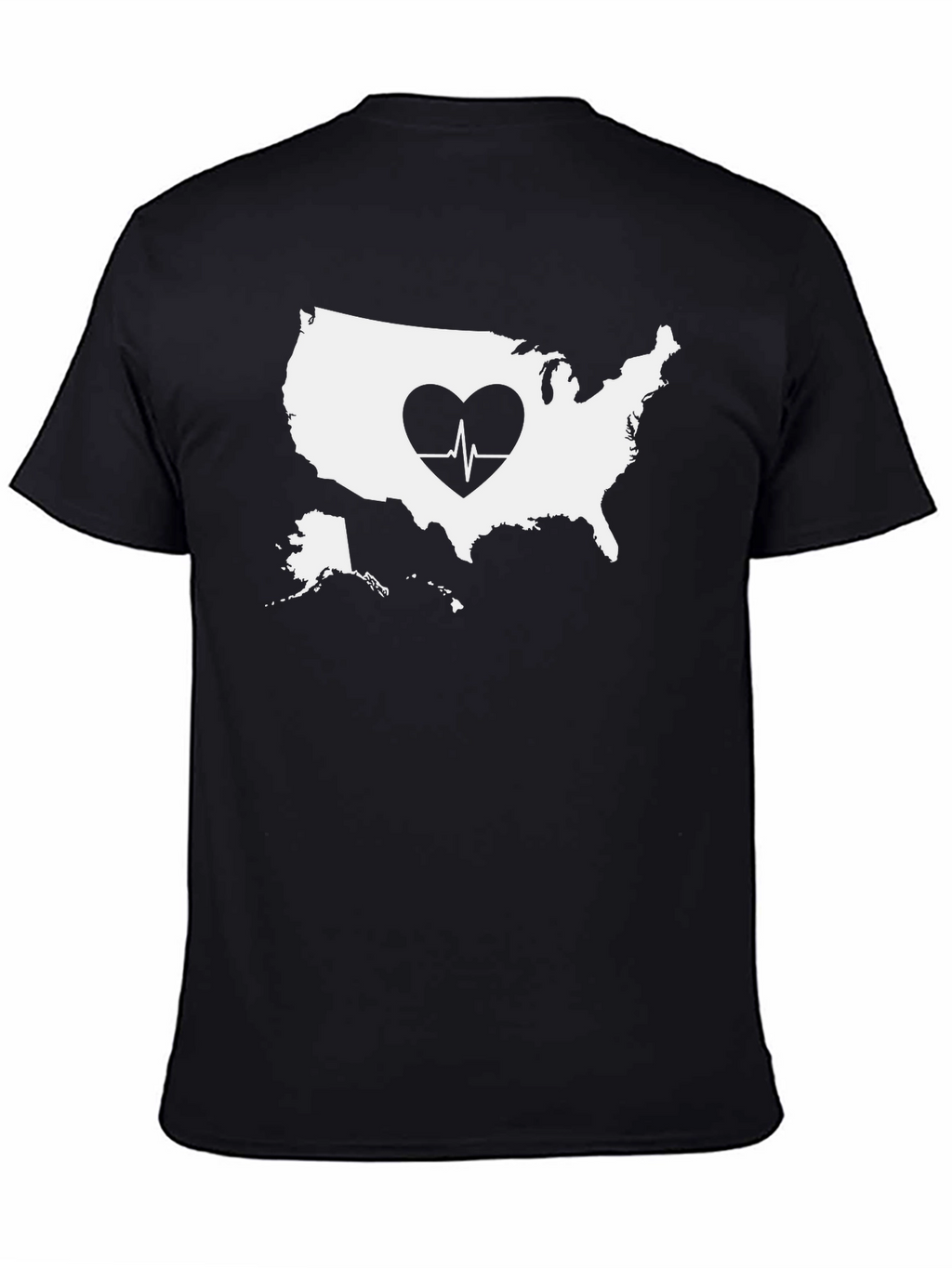 USA Heartbeat Graphic Tee
