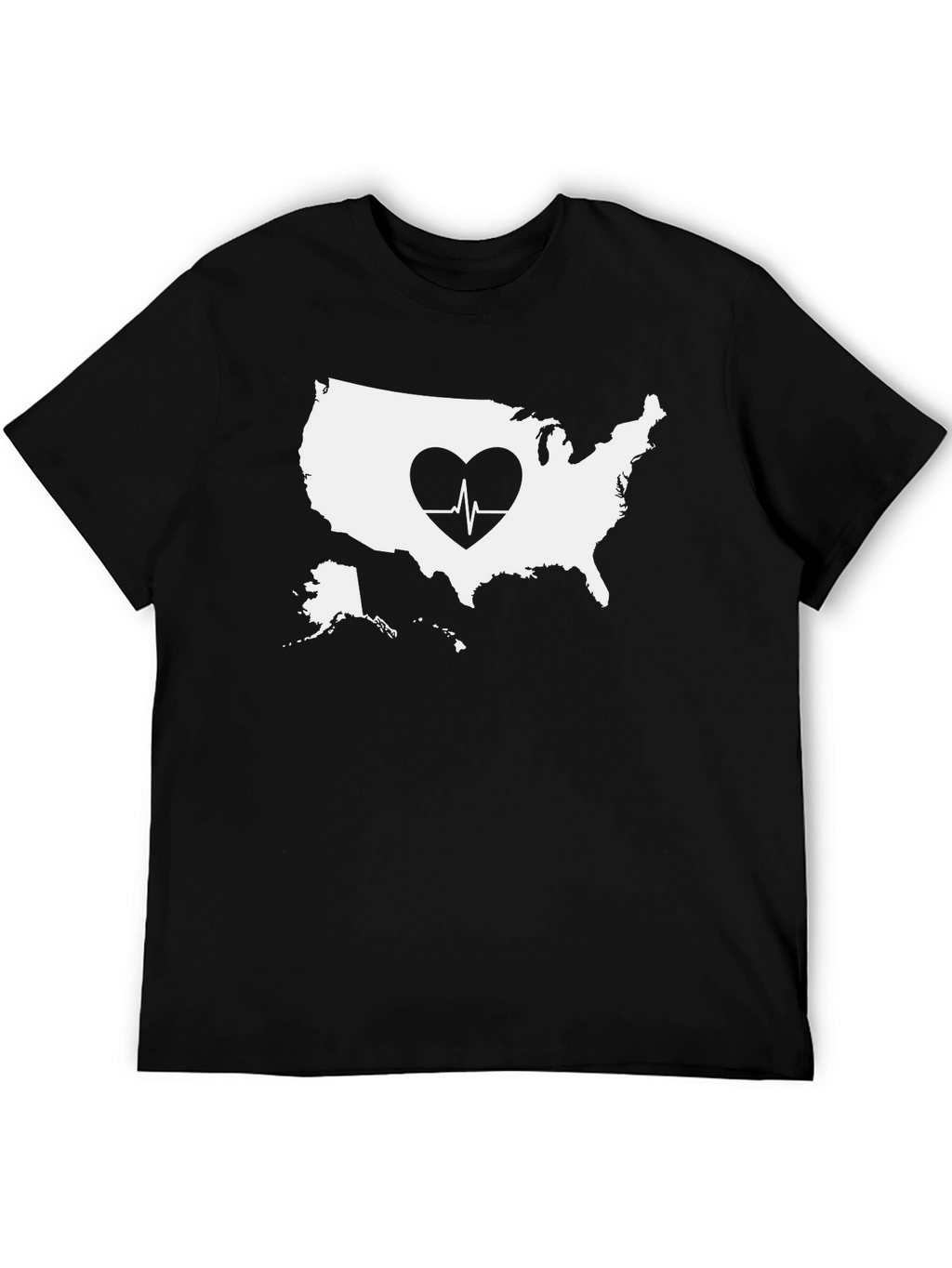 USA Heartbeat Graphic Tee