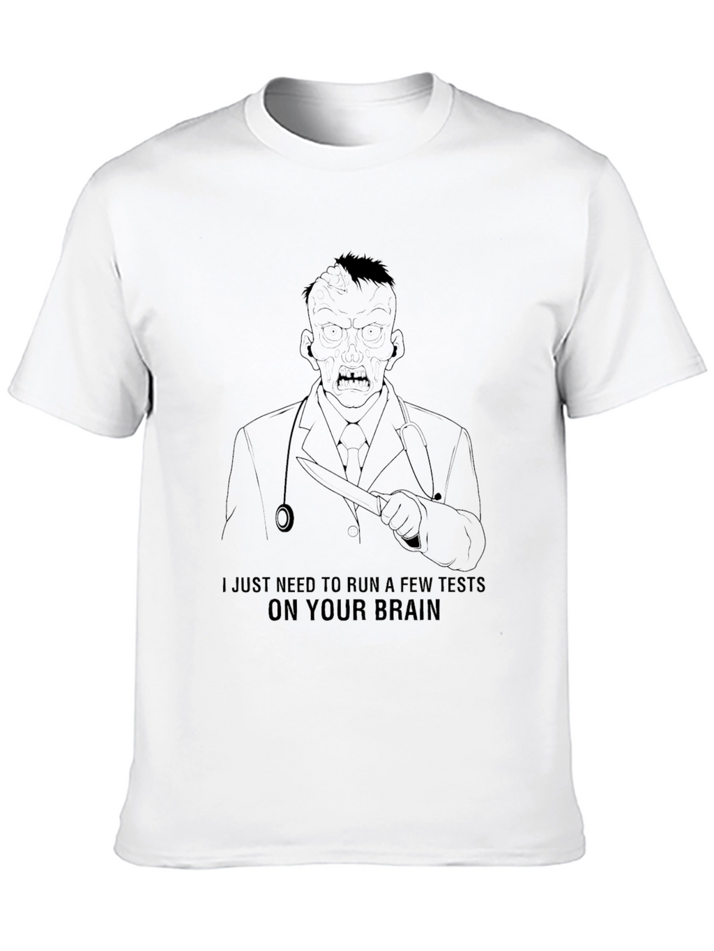 Zombie Doctor Brain Test T-Shirt