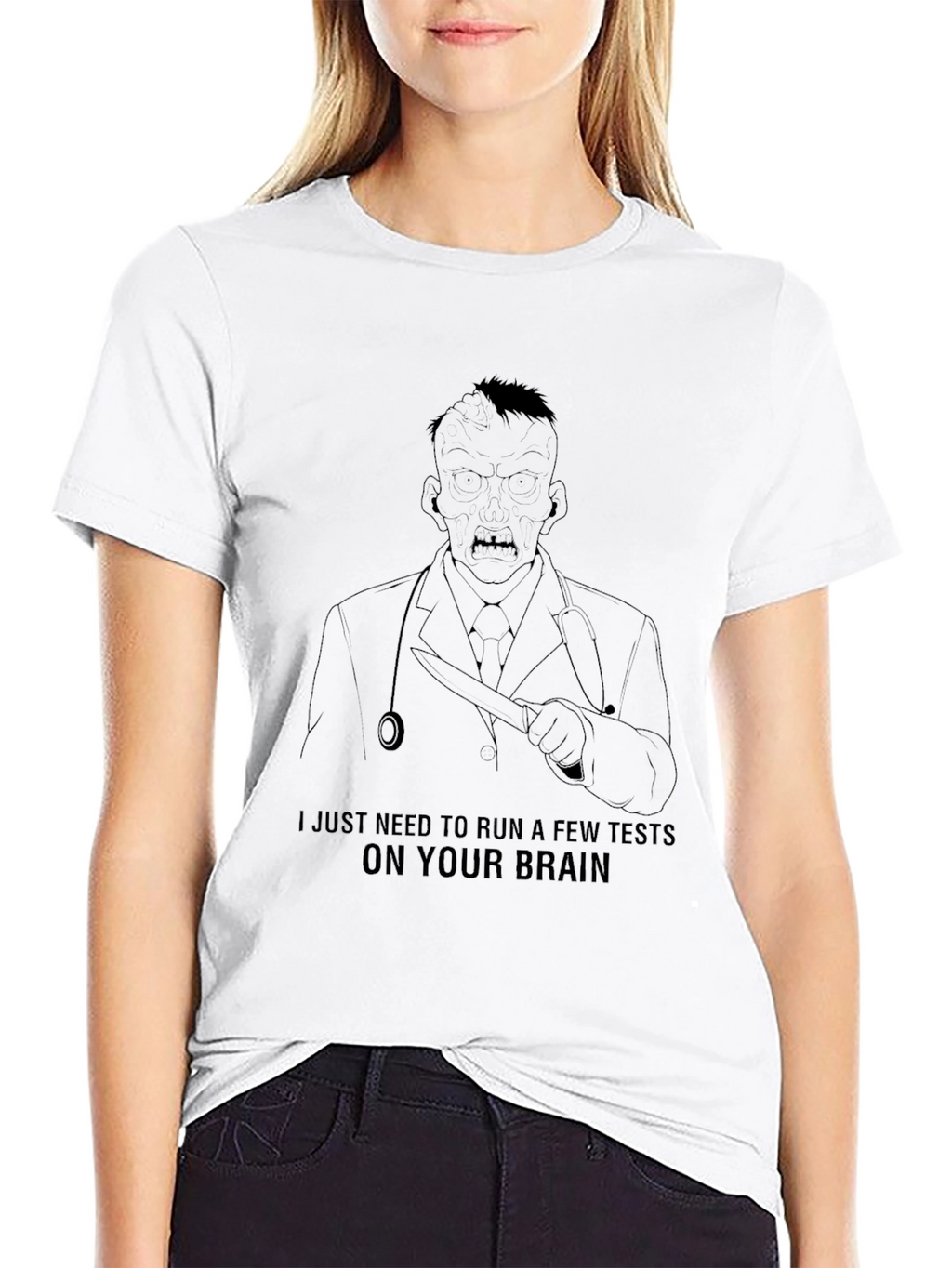 Zombie Doctor Brain Test T-Shirt