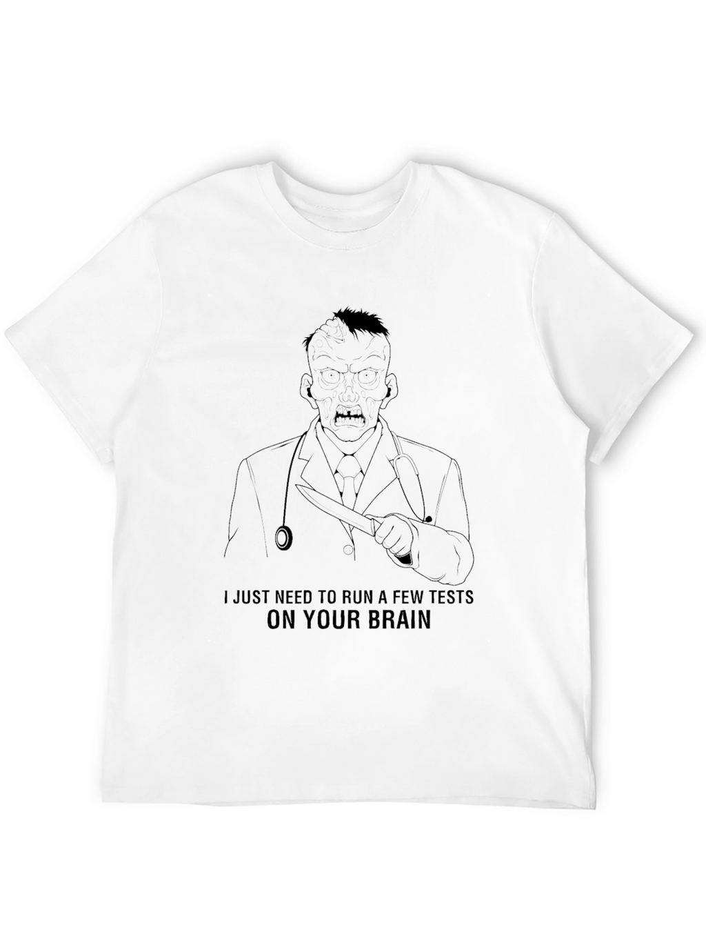 Zombie Doctor Brain Test T-Shirt