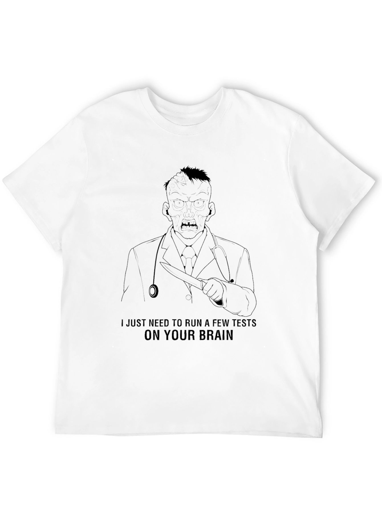 Zombie Doctor Brain Test T-Shirt