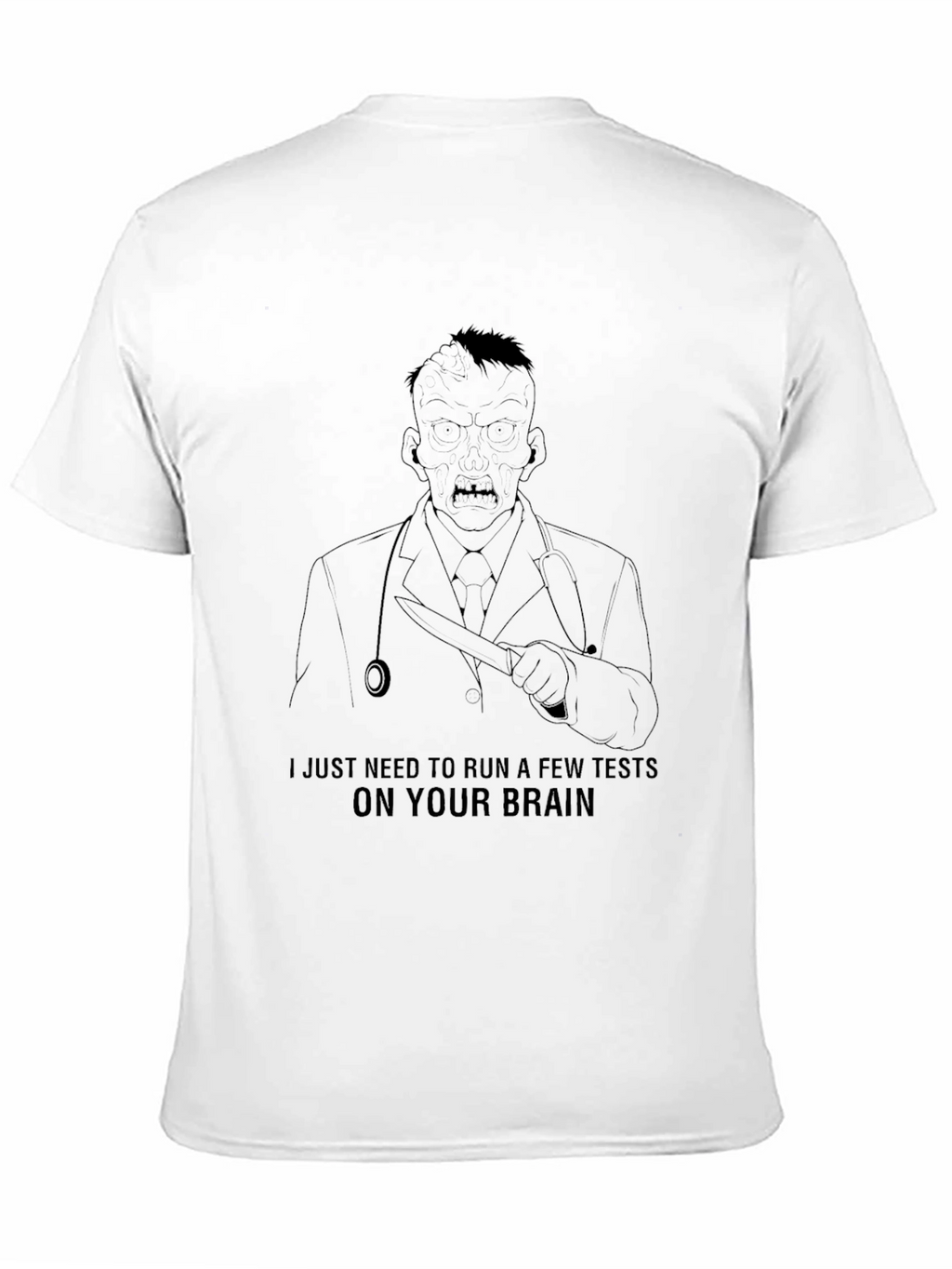 Zombie Doctor Brain Test T-Shirt