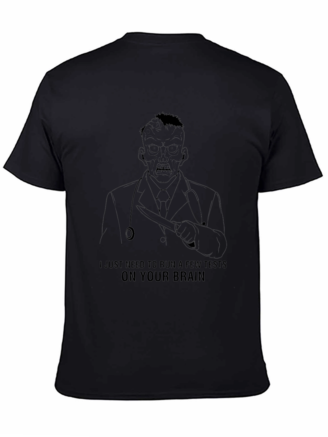 Zombie Doctor Brain Test T-Shirt