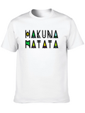 Hakuna Matata Graphic Tee - Relaxed Fit Black