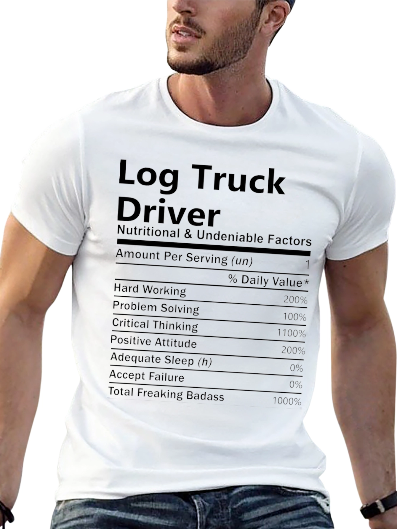 Log Truck Driver Nutritional Facts T-Shirt
