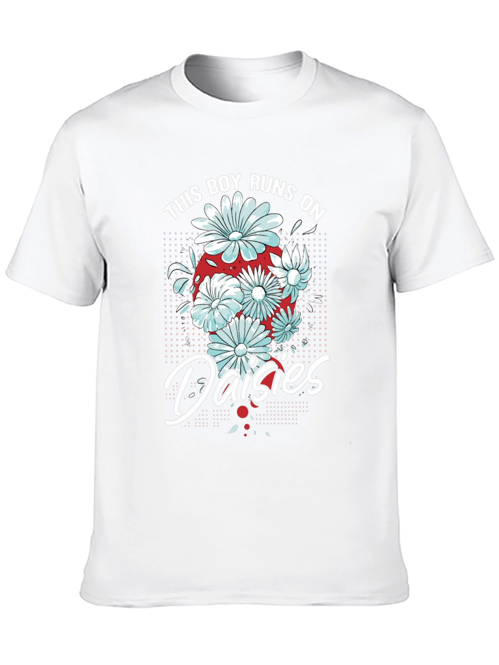 This Boy Runs on Daisies T-Shirt - Black