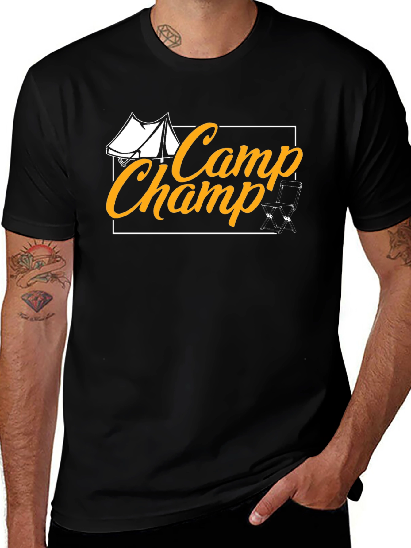 Camp Champ Black T-Shirt