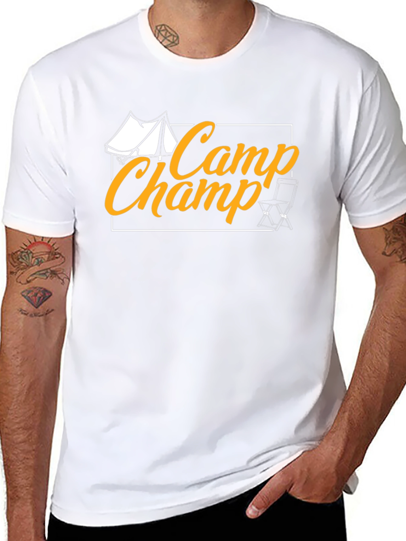 Camp Champ Black T-Shirt