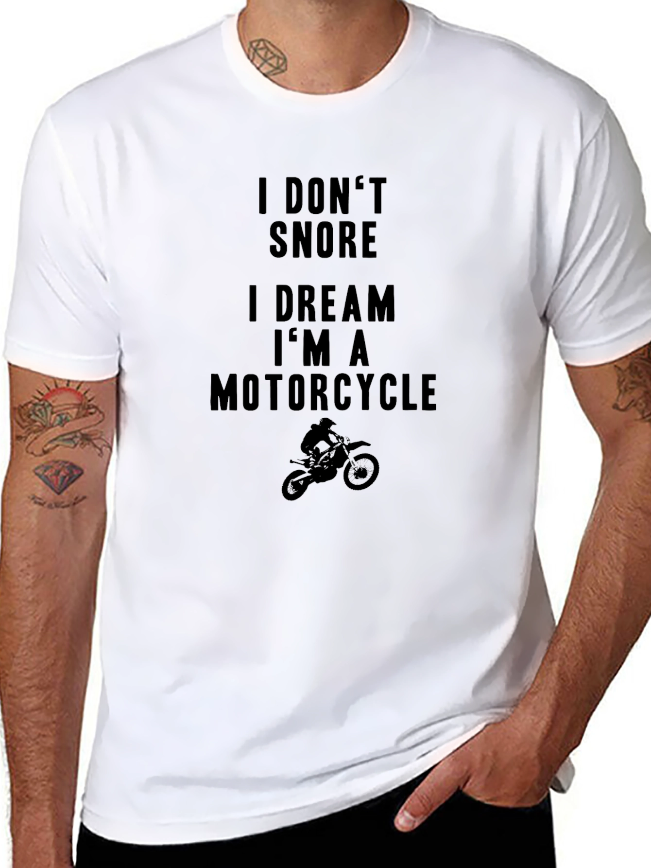 I Dream Im a Motorcycle Graphic T-Shirt