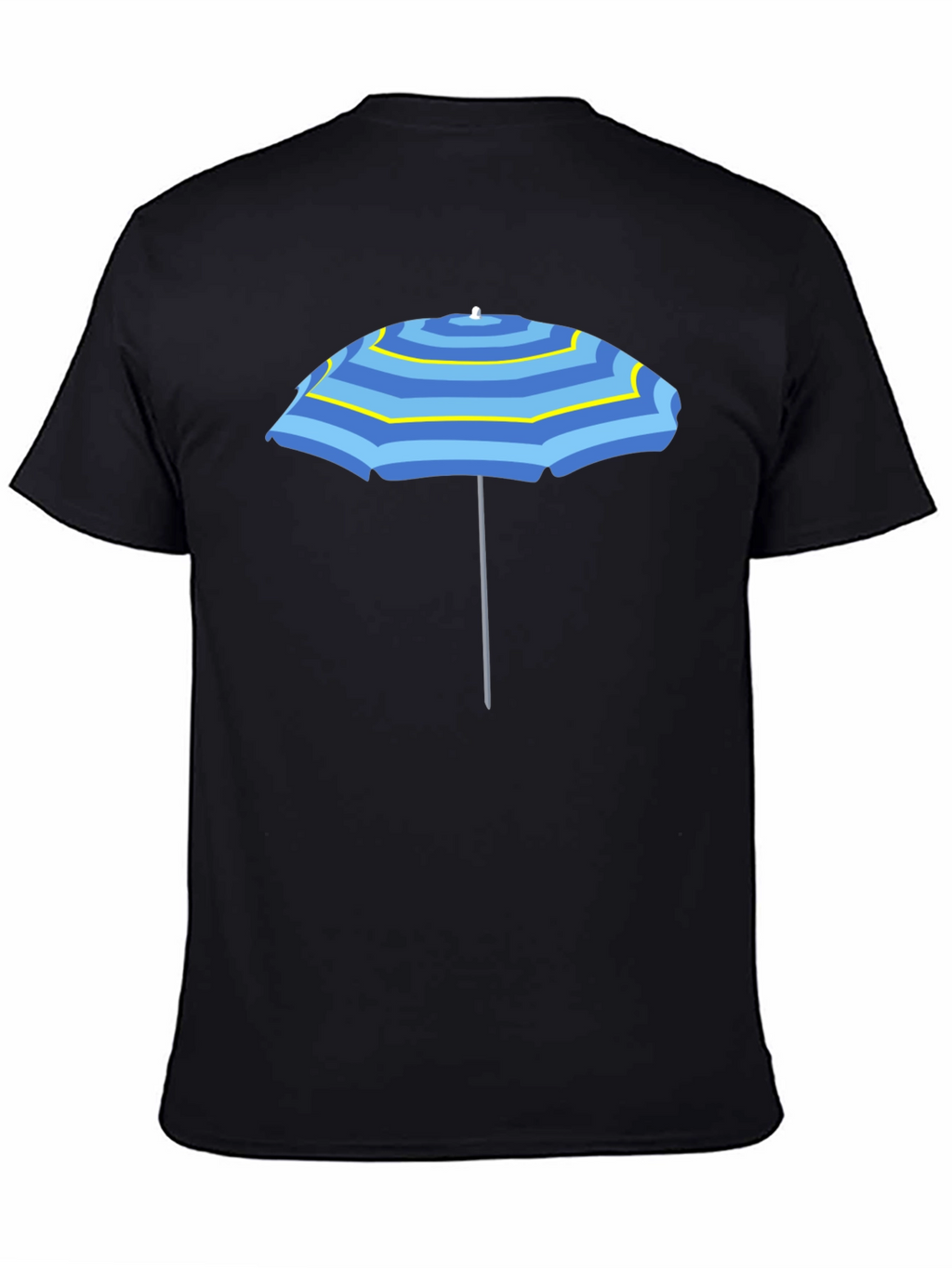 Striped Umbrella Graphic Tee - Summer Vibes