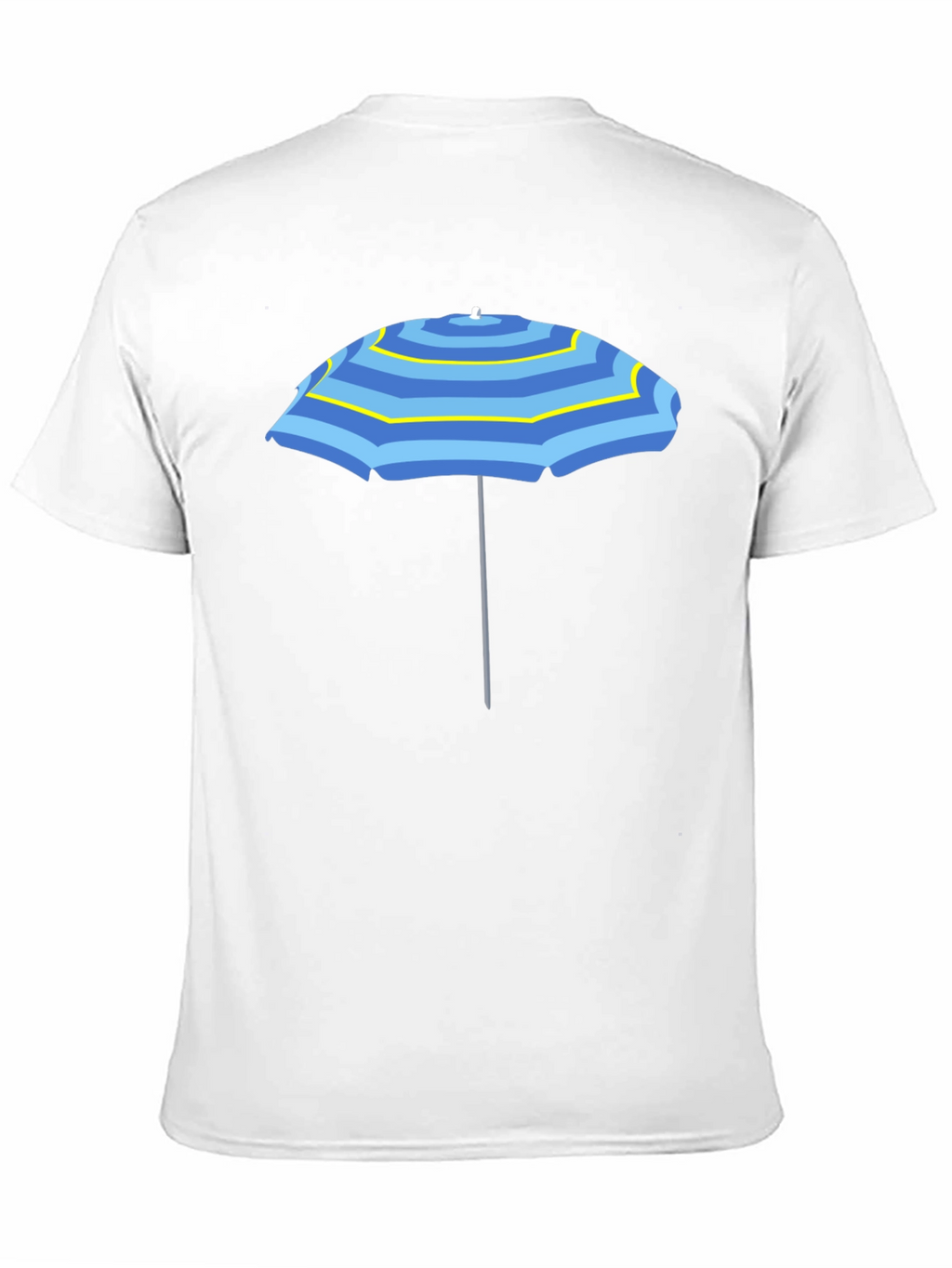 Striped Umbrella Graphic Tee - Summer Vibes