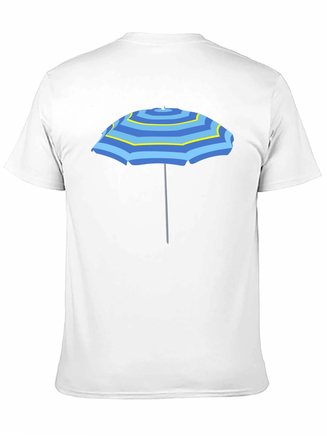 Striped Umbrella Graphic Tee - Summer Vibes