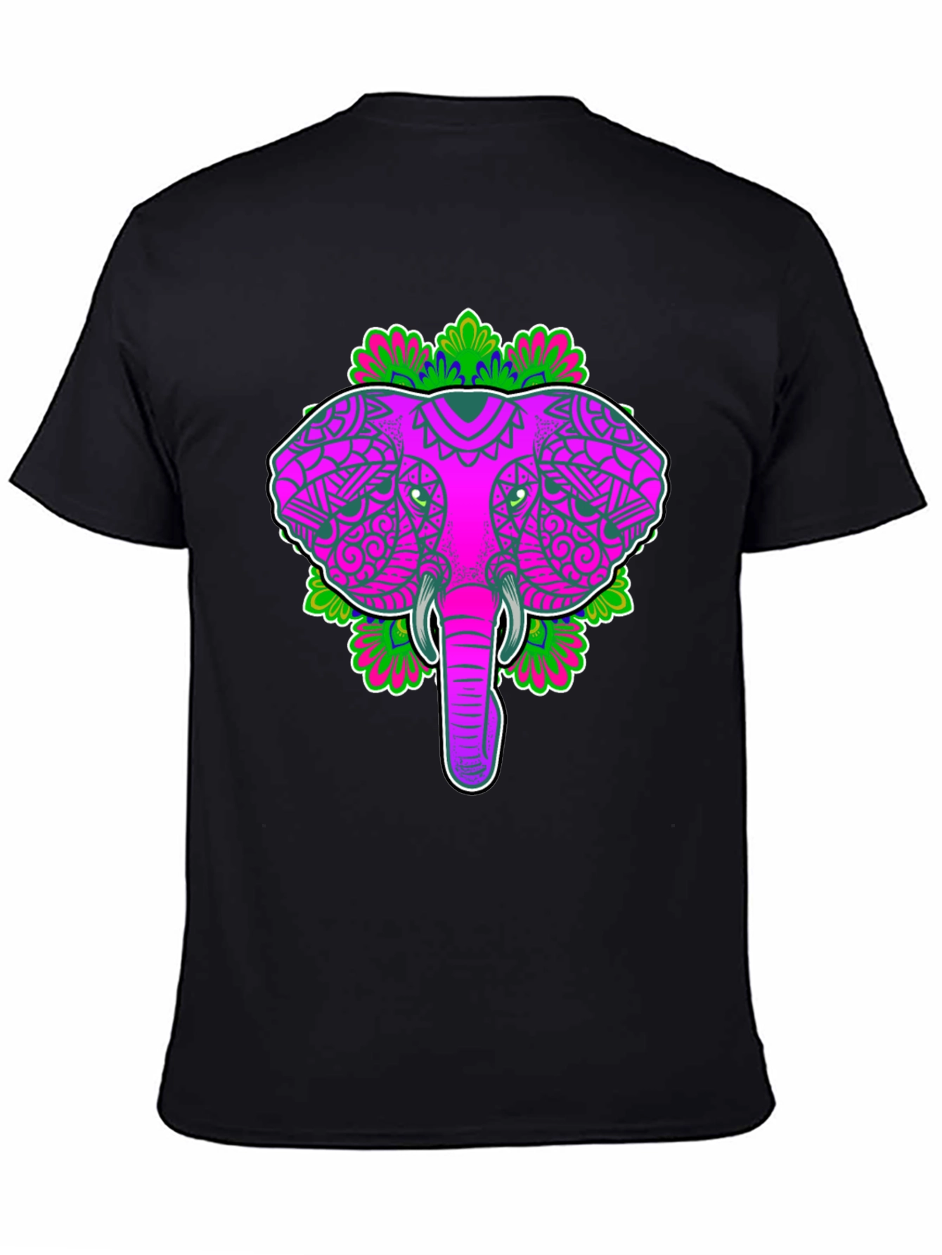 Elephant Mandala Graphic Tee - Unique Design Stylish Comfort