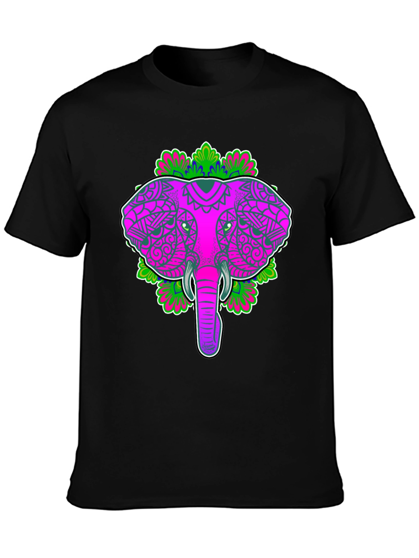Elephant Mandala Graphic Tee - Unique Design Stylish Comfort