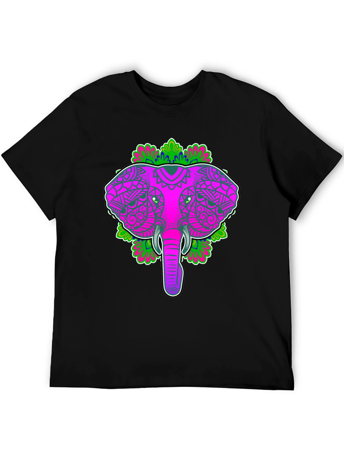Elephant Mandala Graphic Tee - Unique Design Stylish Comfort