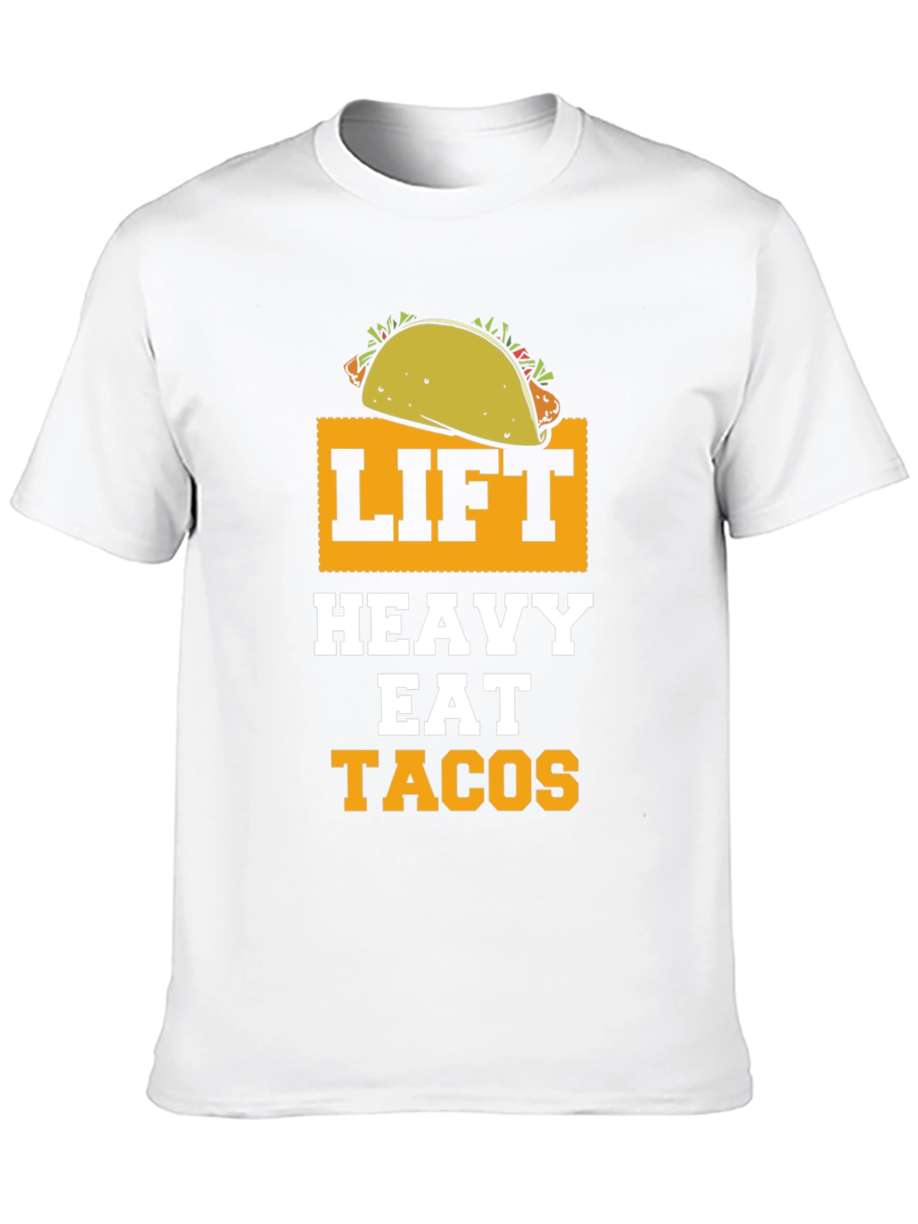 Lift Heavy Eat Tacos Funny Gym Workout T-Shirt