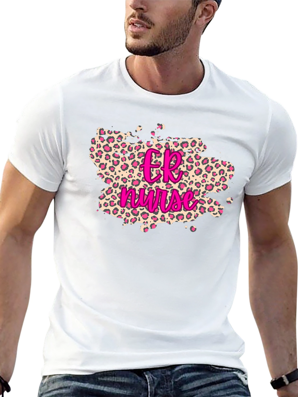 ER Nurse Leopard Print T-Shirt
