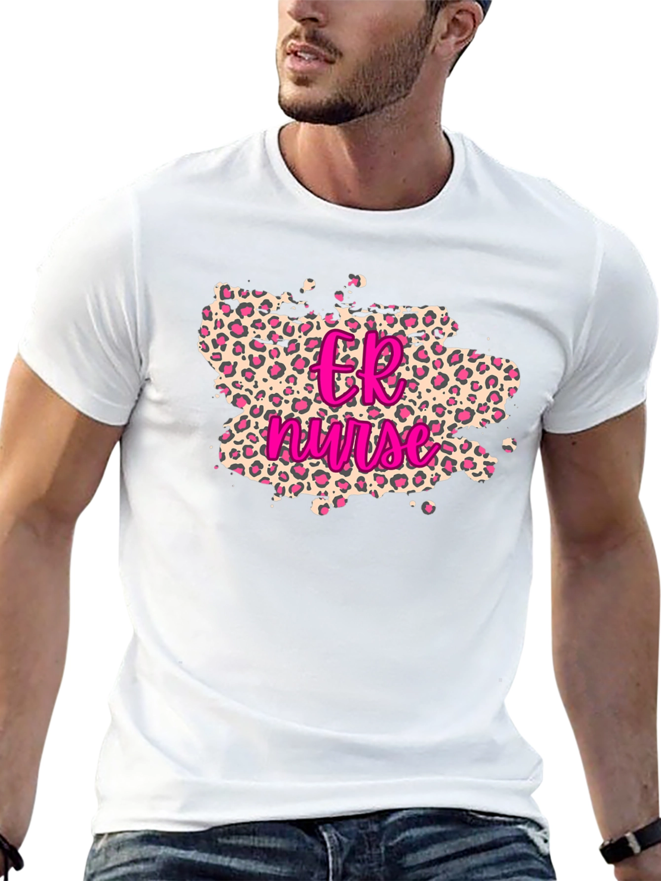ER Nurse Leopard Print T-Shirt