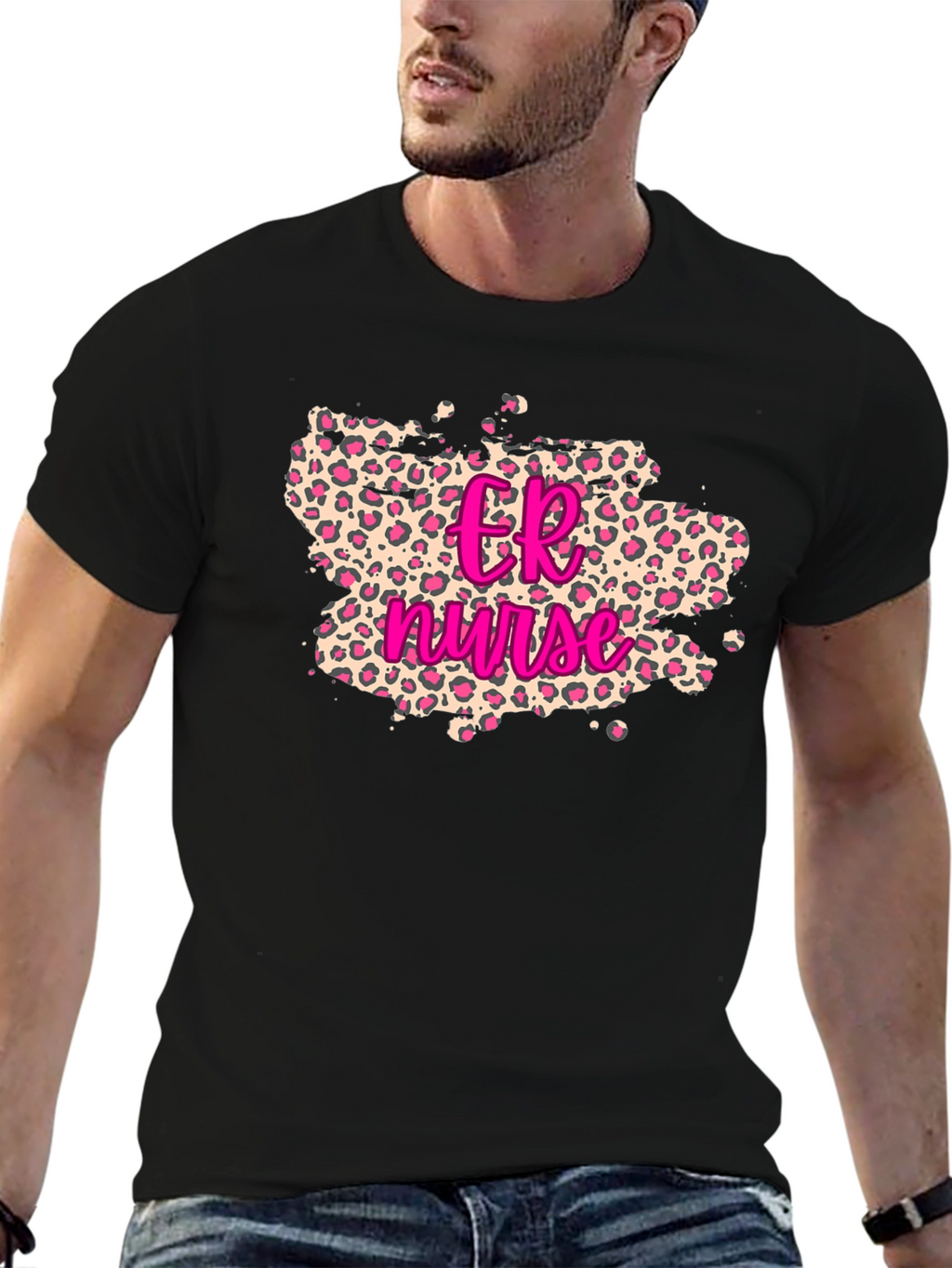 ER Nurse Leopard Print T-Shirt