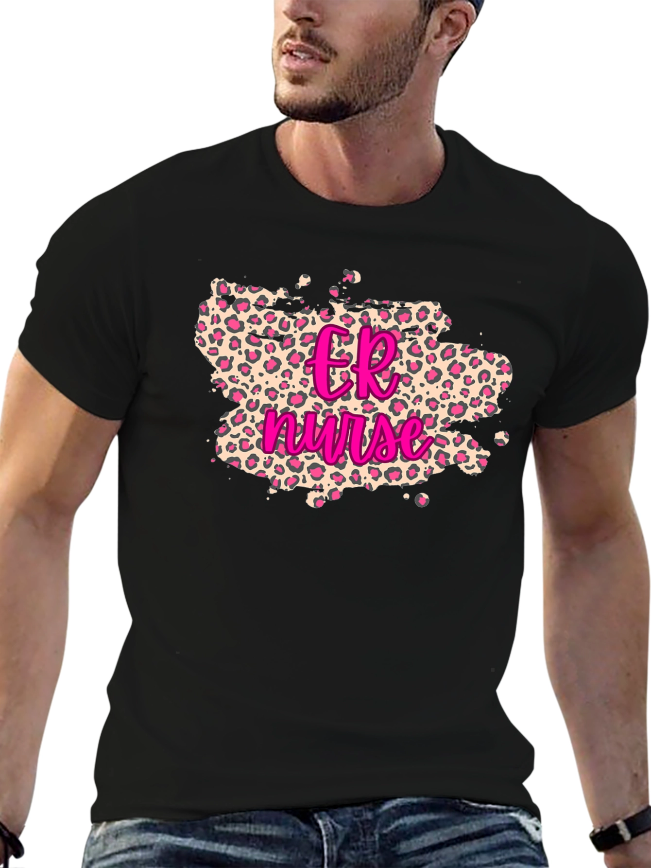 ER Nurse Leopard Print T-Shirt
