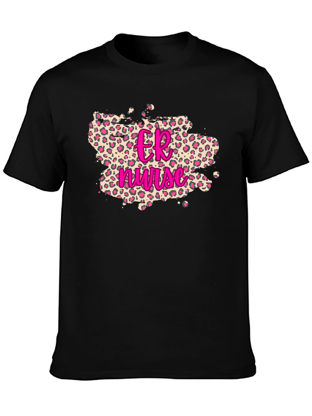 ER Nurse Leopard Print T-Shirt