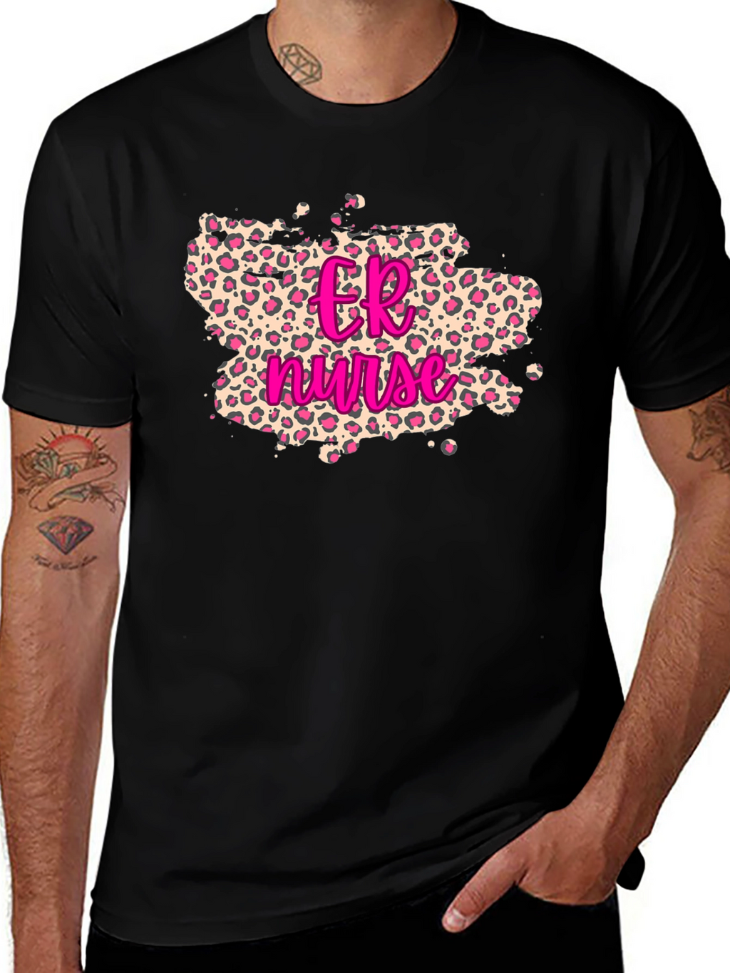ER Nurse Leopard Print T-Shirt