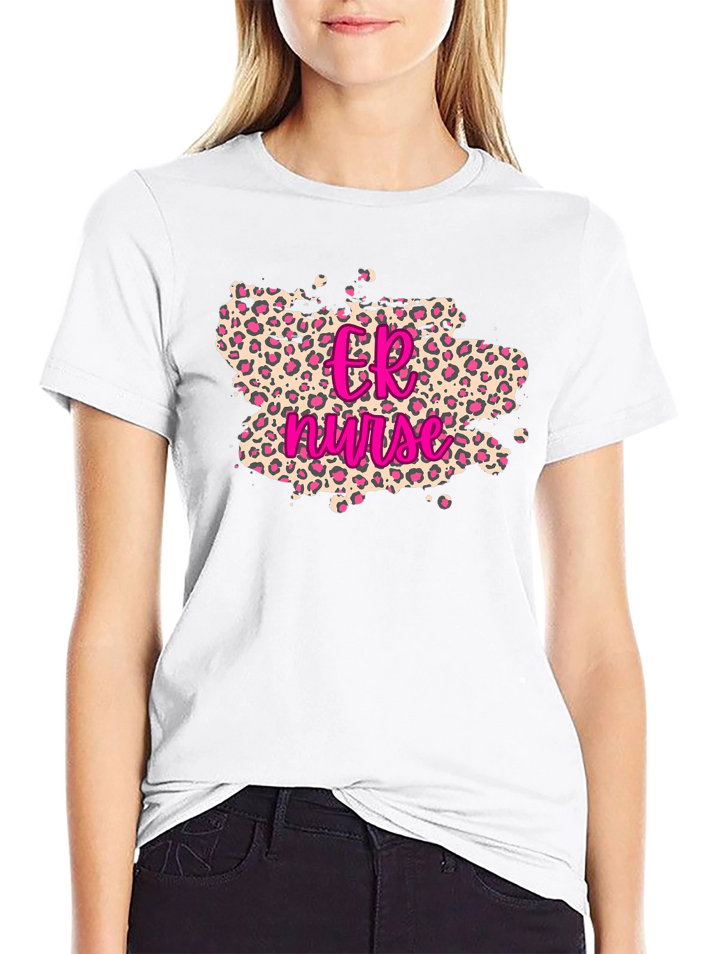 ER Nurse Leopard Print T-Shirt