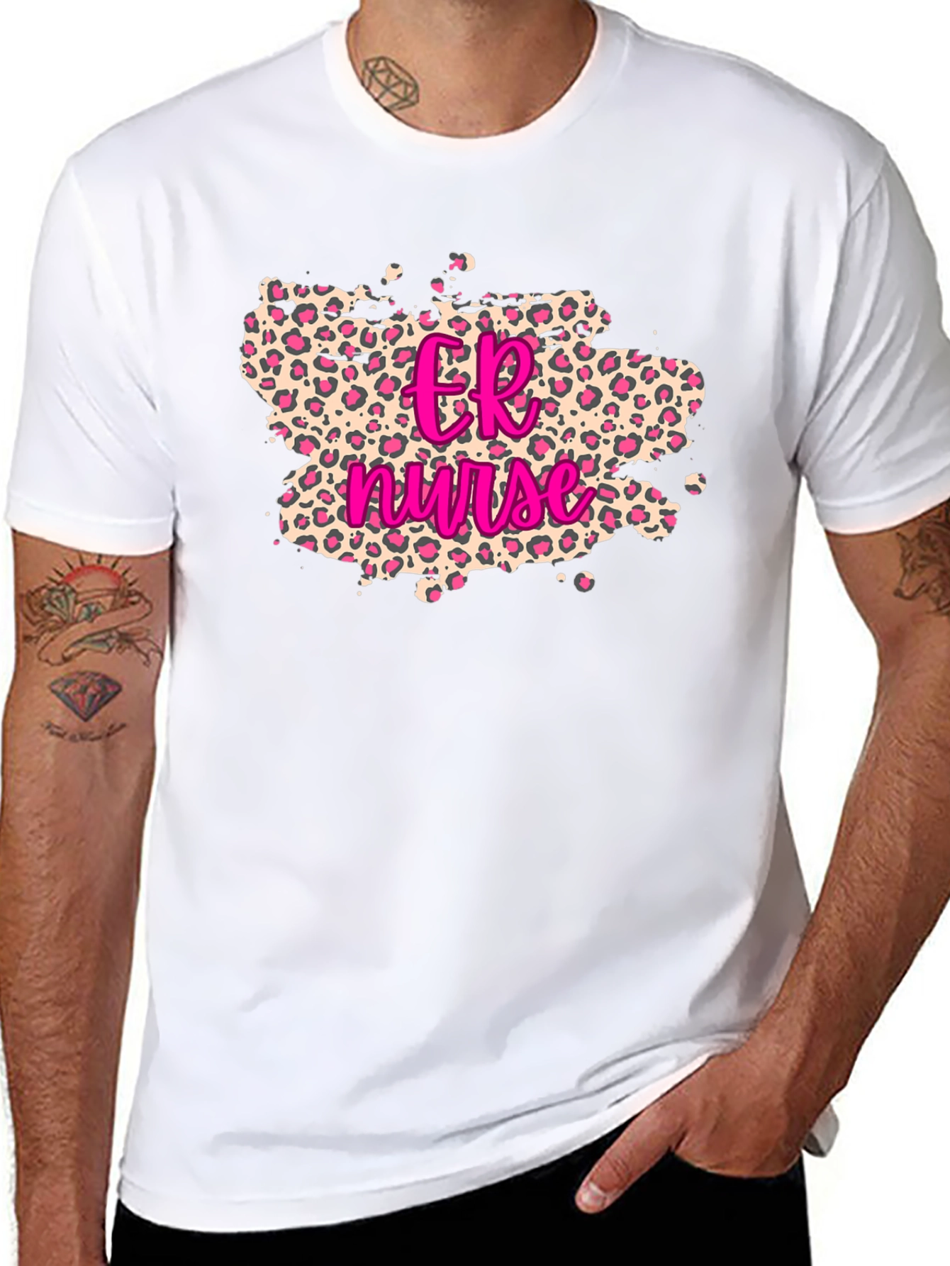 ER Nurse Leopard Print T-Shirt