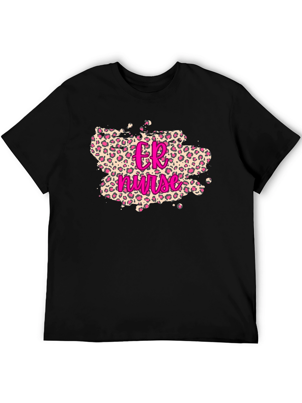 ER Nurse Leopard Print T-Shirt