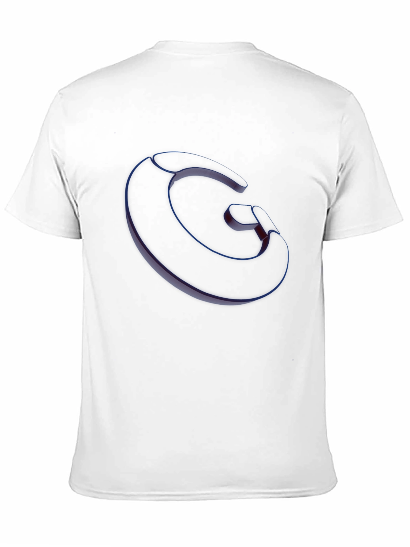 Abstract Letter G Black T-Shirt