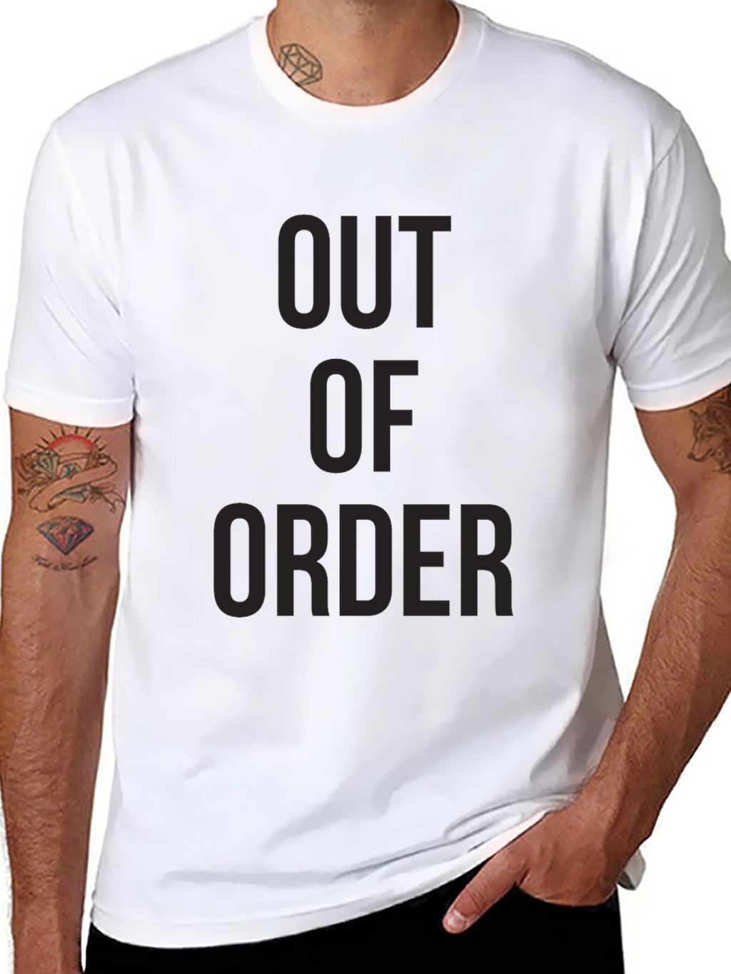Out of Order Black T-Shirt