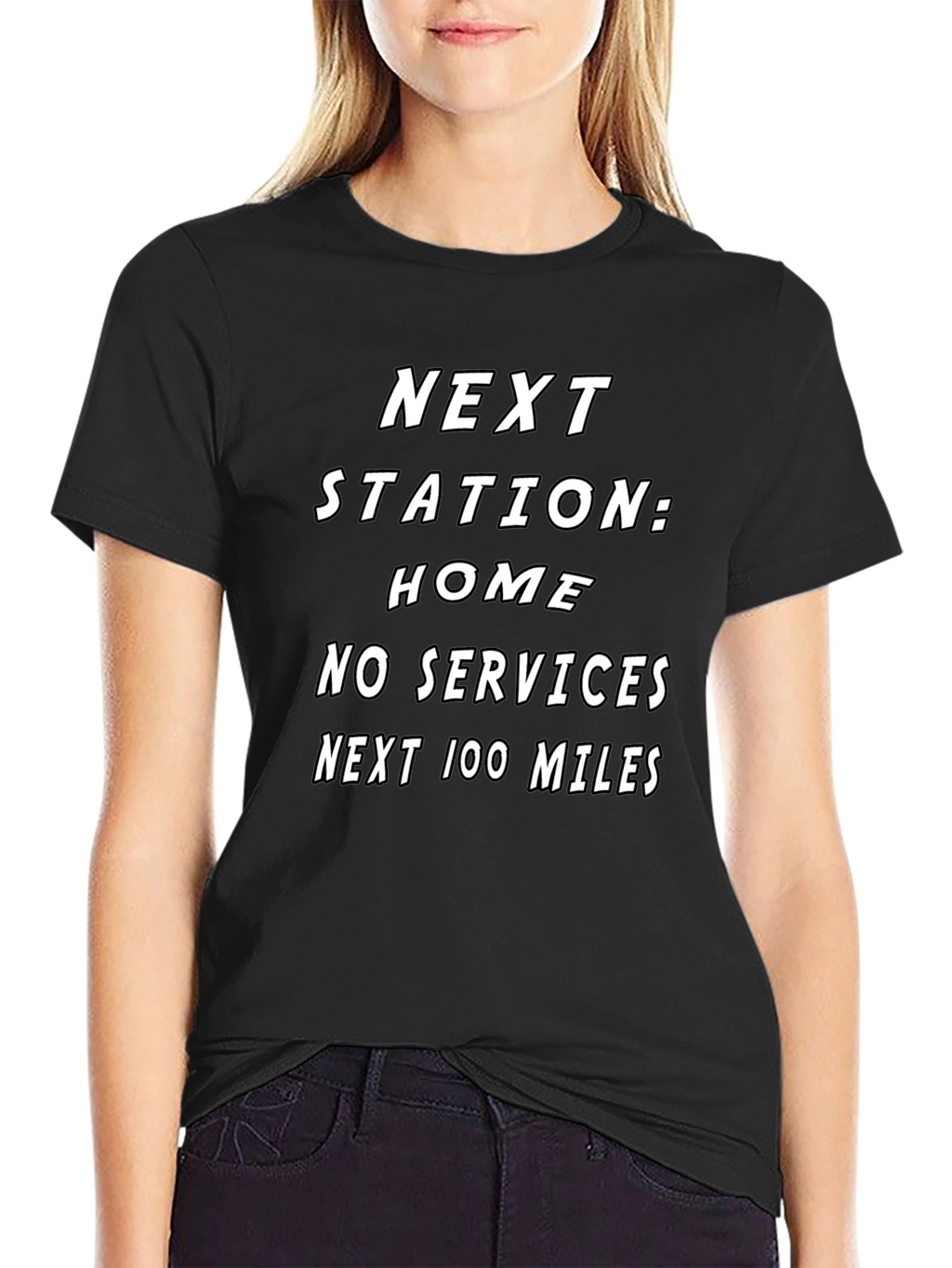 Next Station Home Black T-Shirt