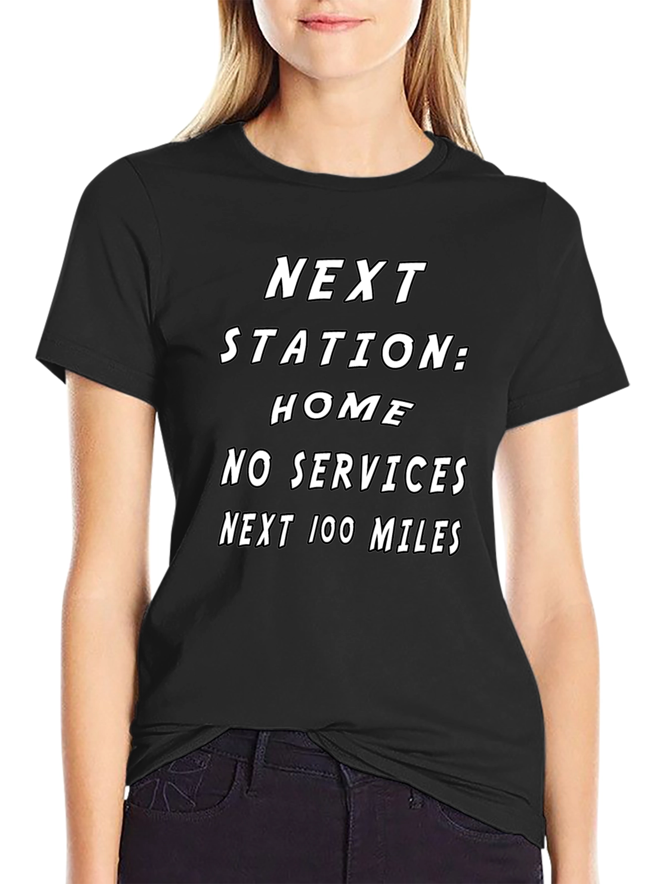 Next Station Home Black T-Shirt