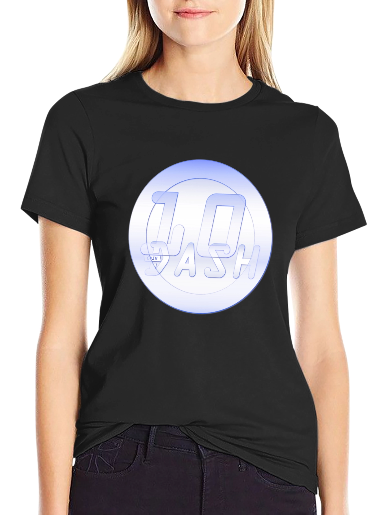 Dash 1.0 T-Shirt - Black Crew Neck Casual Wear