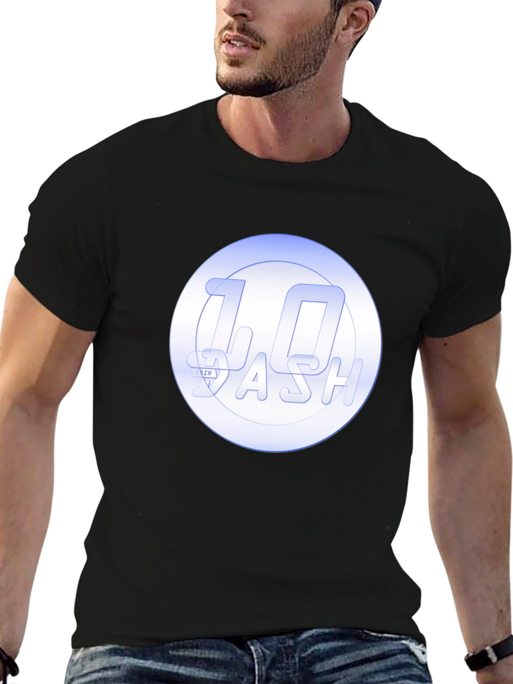 Dash 1.0 T-Shirt - Black Crew Neck Casual Wear