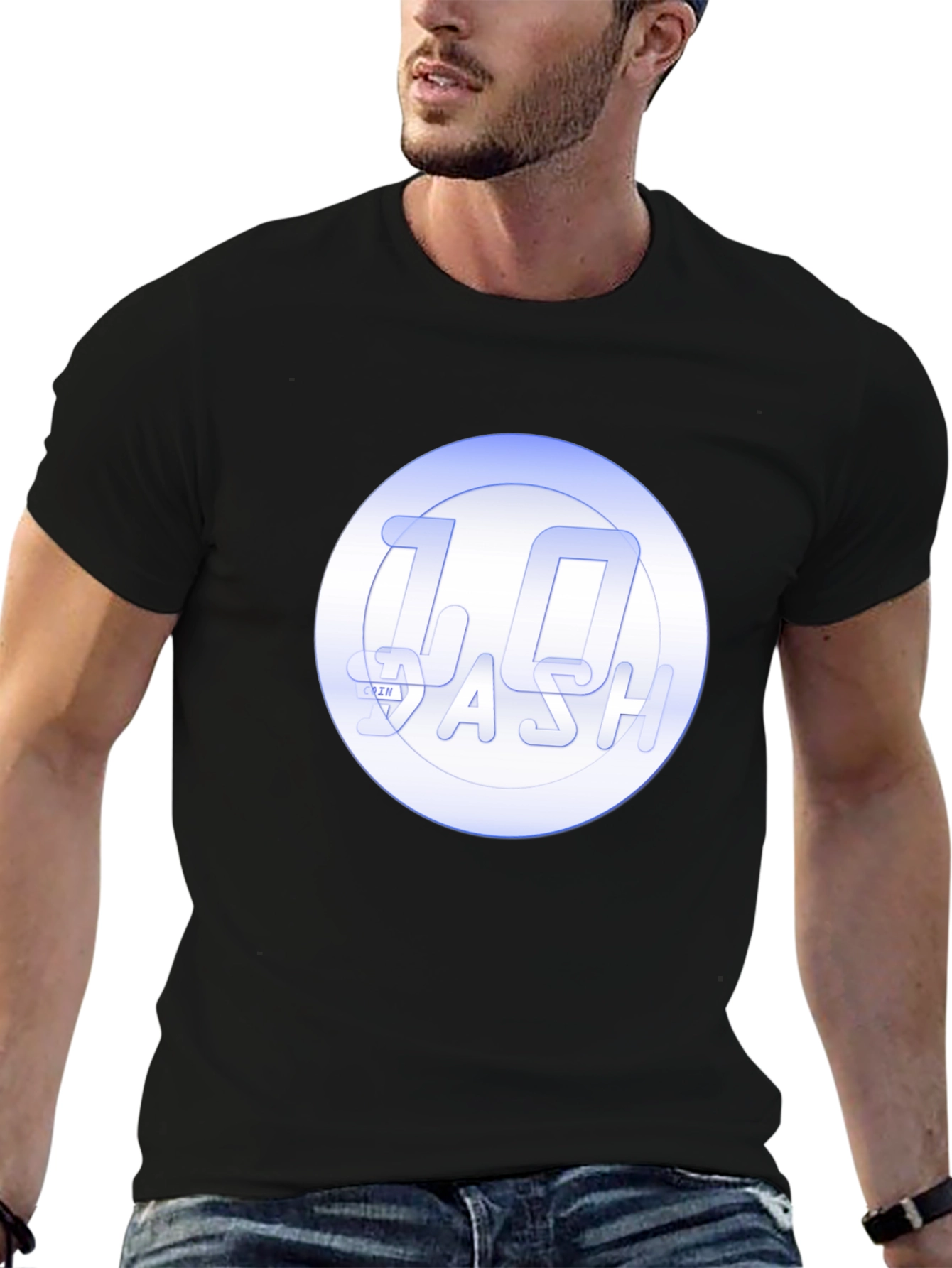 Dash 1.0 T-Shirt - Black Crew Neck Casual Wear