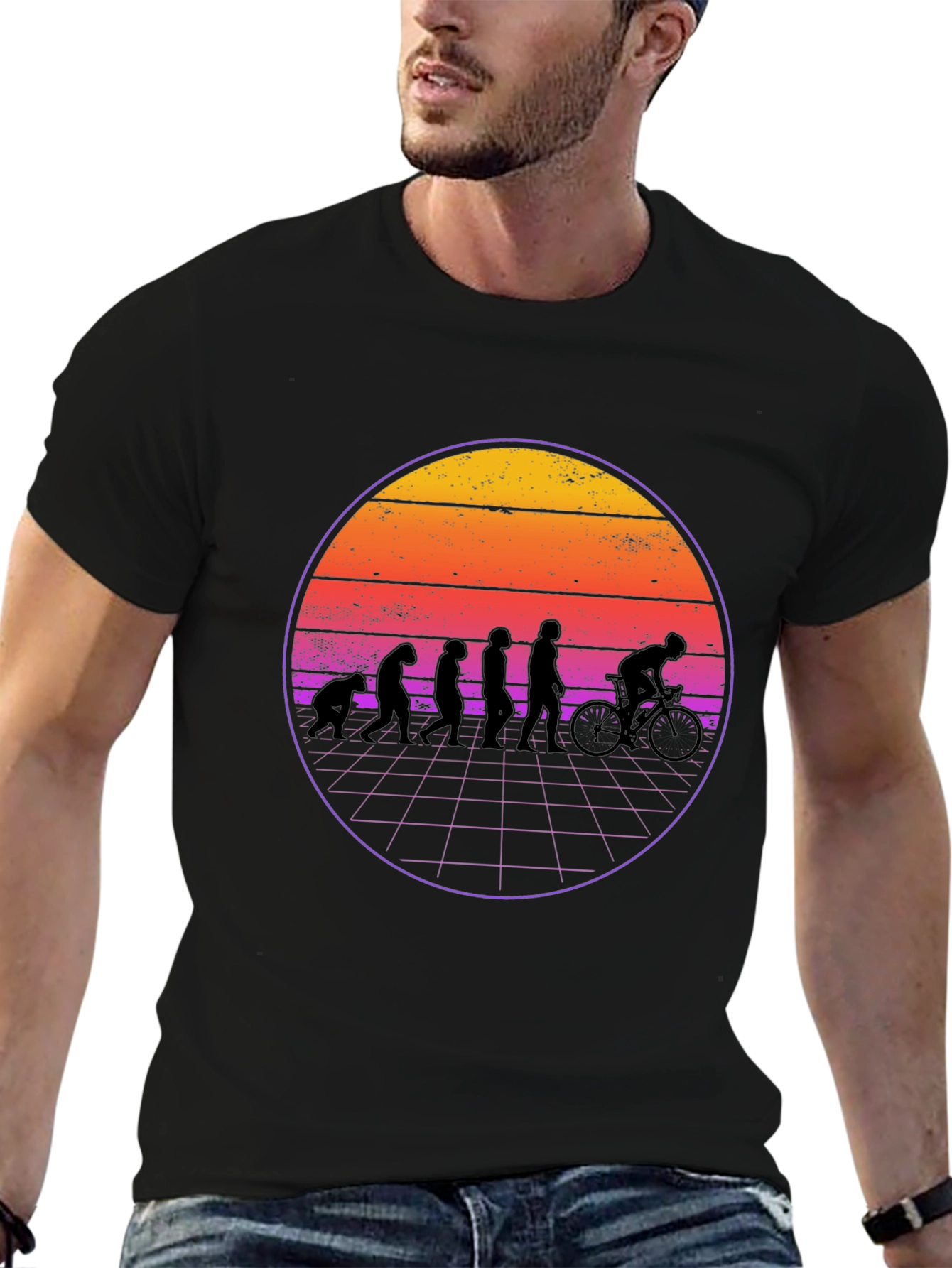 Evolution of Biking T-Shirt