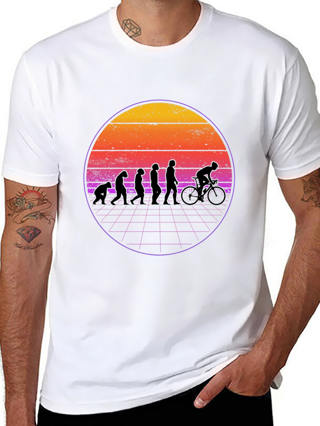 Evolution of Biking T-Shirt