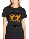 Saxophone Hobby T-Shirt Musician Gift Tee
