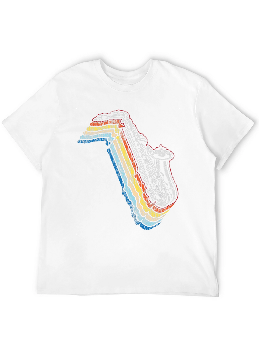 Retro Saxophone Graphic Tee - Cool Music Lover T-Shirt