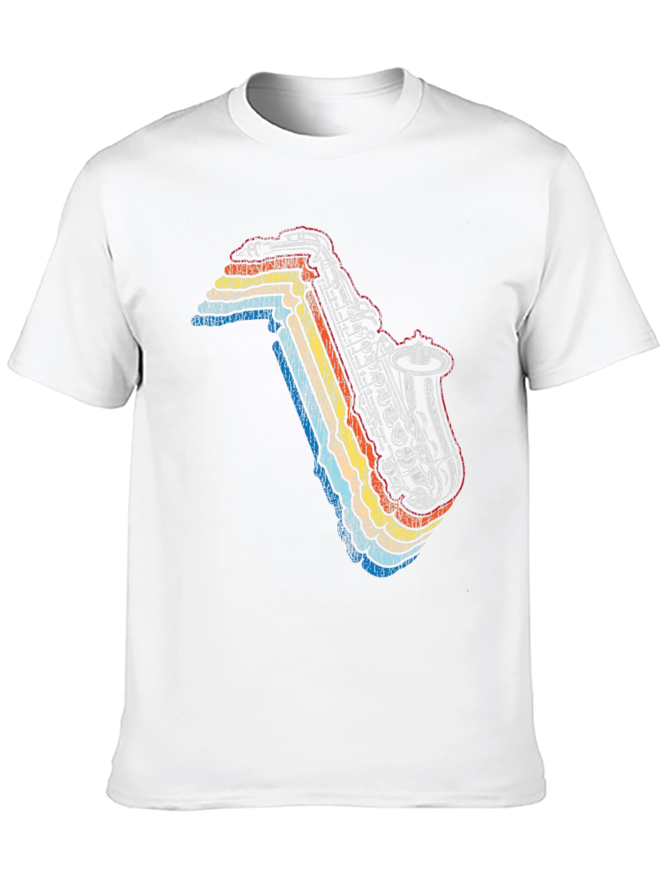 Retro Saxophone Graphic Tee - Cool Music Lover T-Shirt
