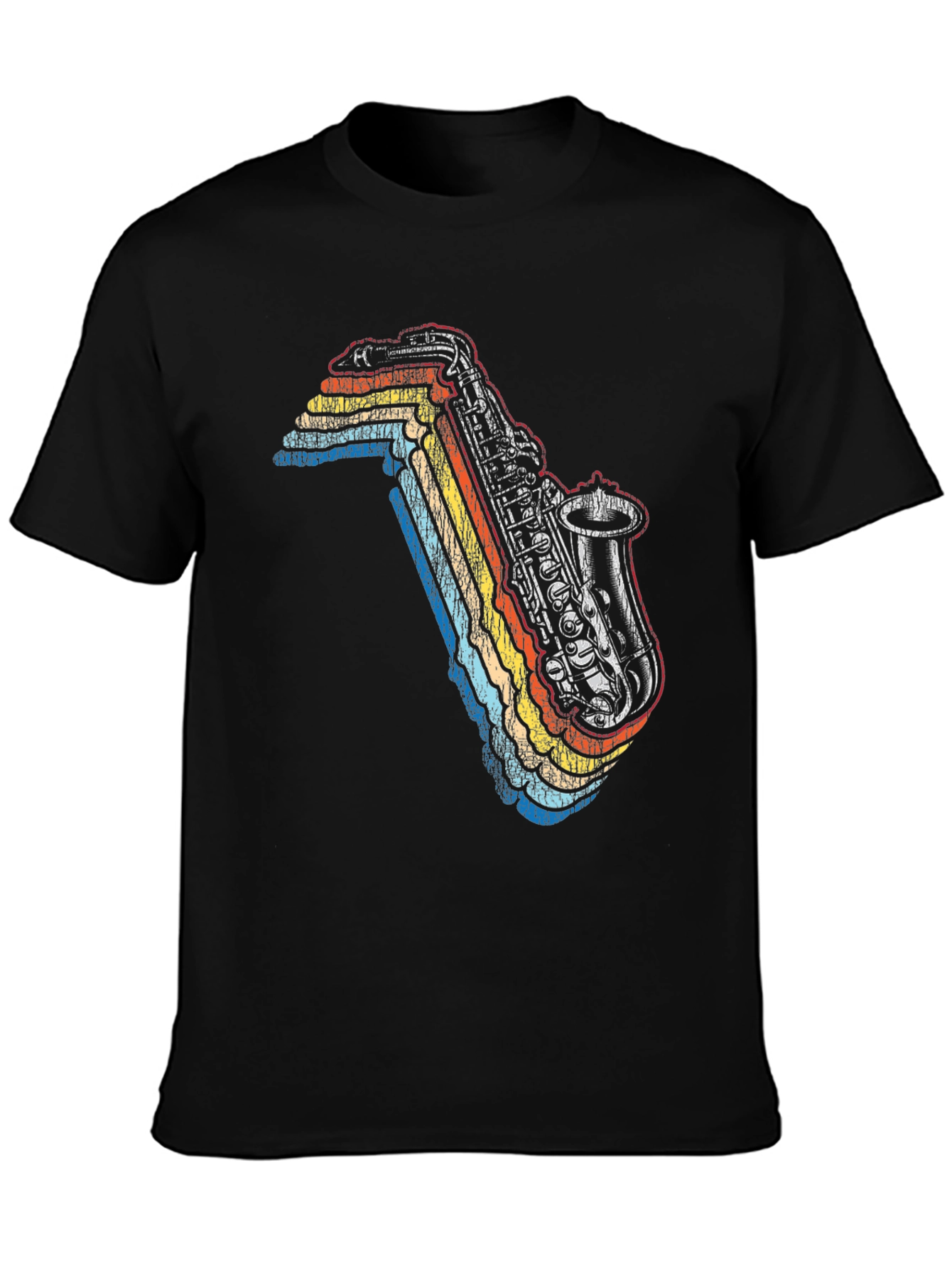 Retro Saxophone Graphic Tee - Cool Music Lover T-Shirt