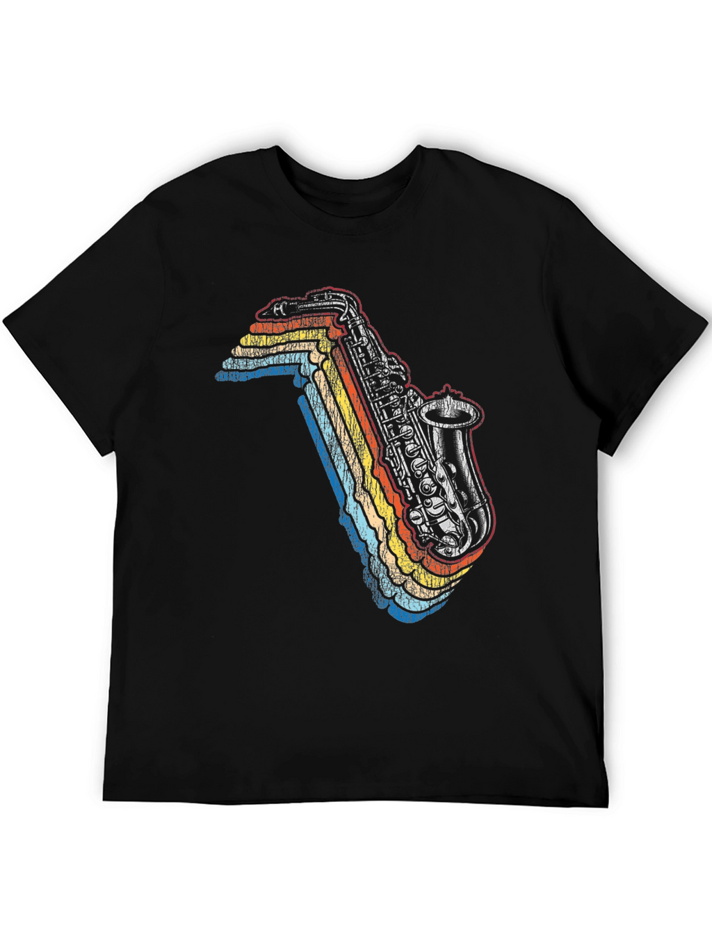 Retro Saxophone Graphic Tee - Cool Music Lover T-Shirt