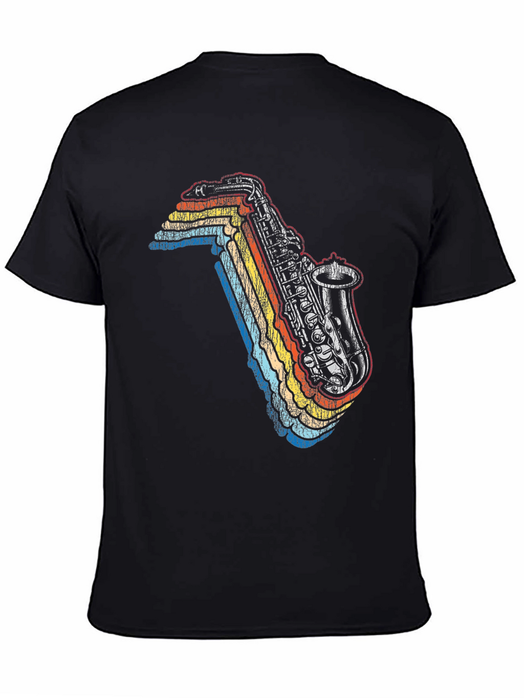 Retro Saxophone Graphic Tee - Cool Music Lover T-Shirt