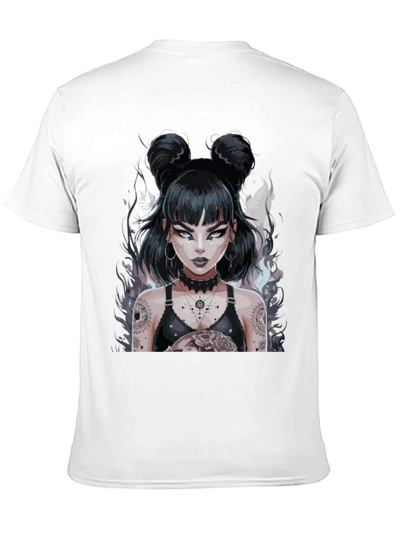Gothic Anime Girl Black Tee
