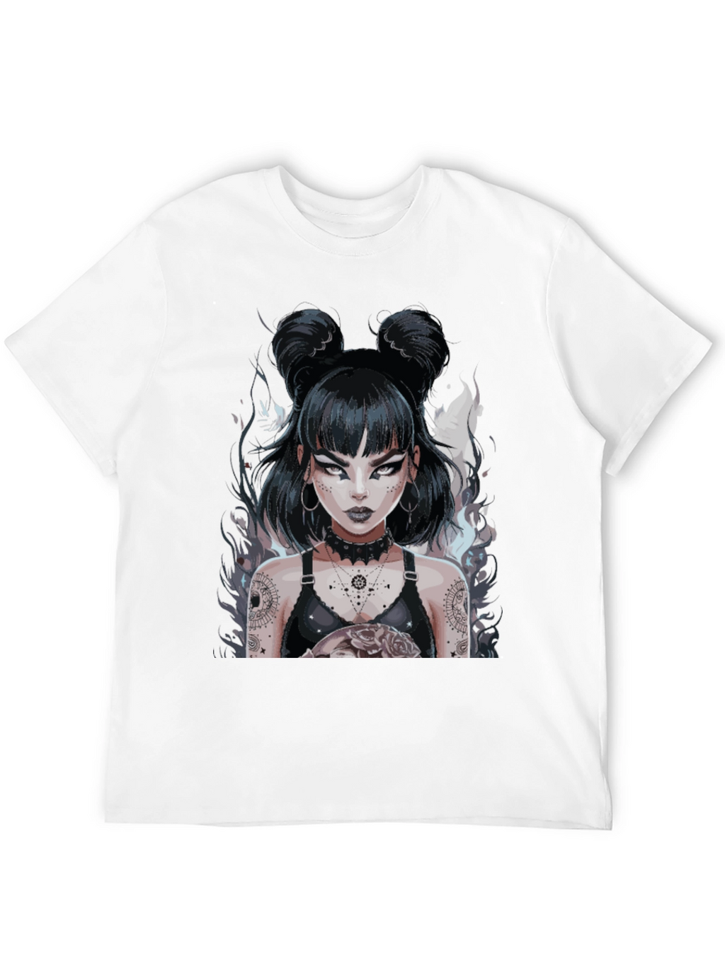 Gothic Anime Girl Black Tee