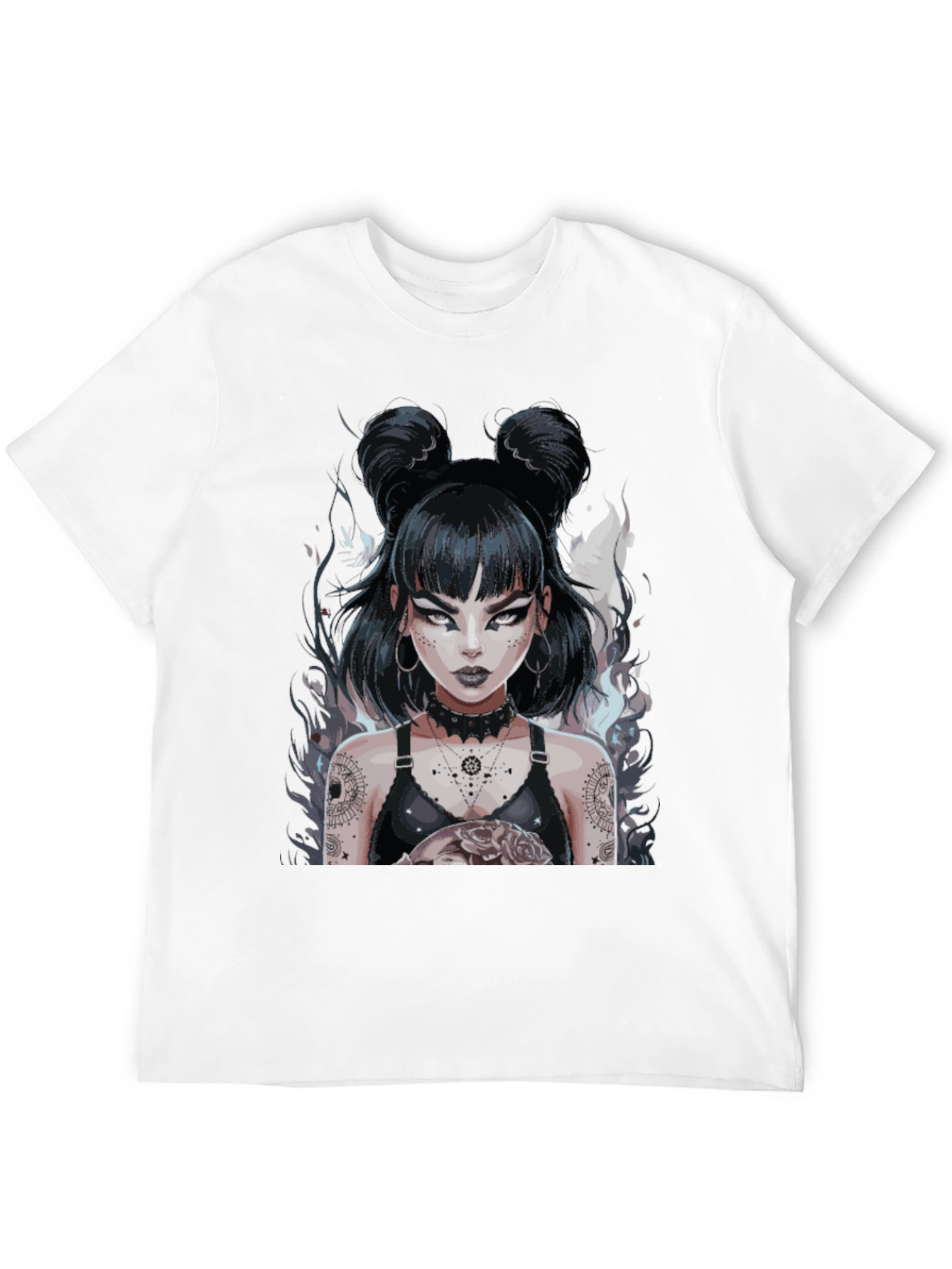 Gothic Anime Girl Black Tee