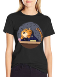 Zootopia Clawhauser T-Shirt - Black Graphic Tee